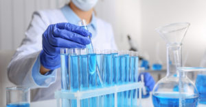 Test tubes in a laboratory
