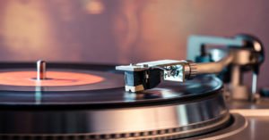 vinyl record player