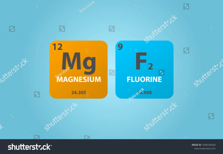 stockvectormagnesiumfluoridemgfmoleculesimplemolecularformula
