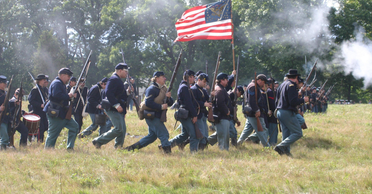 Civil War Battle Reenactment