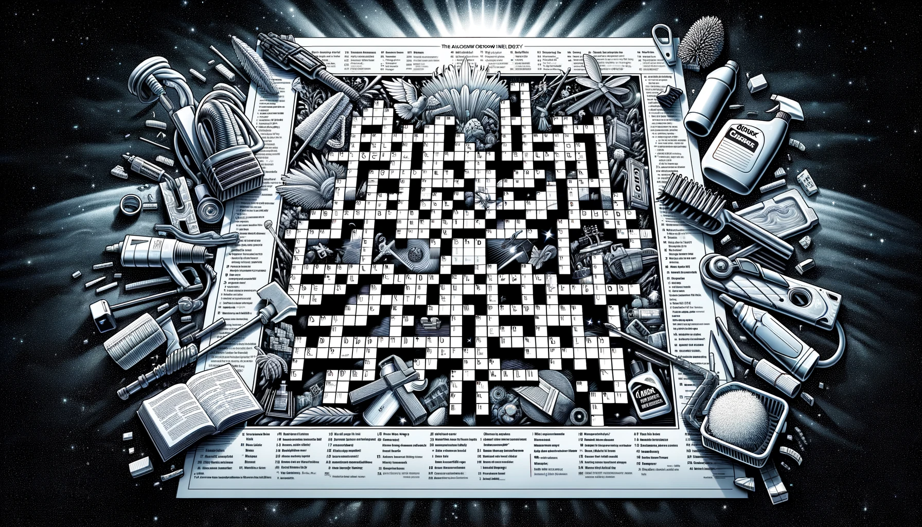 DALL·E 2023 12 07 16.26.10 An Artistic Representation Of The Alconox Inc. National Crossword Puzzle Day Puzzle 2023. The Image Features A Crossword Puzzle With A Variety Of Cl